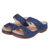 Papuče zpanxa za ženske ležerne platforme QEDED pete Otvori nožni plus Veličine Sandale i papuče Flip
