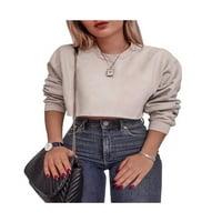 Žene Ležerne prilike dugih rukava kratki usjev Striped bluza Outfits Outfits S-XL