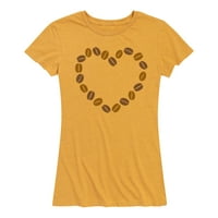Srce za kafu - ženska grafička majica kratkih rukava