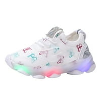 Binmer dječje dijete dječje djevojke leptir Crystal LED svjetlosne sportske tenisice cipele