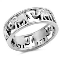 Sterling Silver Svijetli ženski runtni prsten