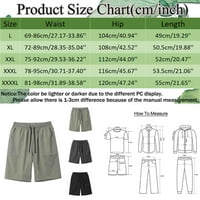 B91XZ muške grafičke kratke hlače za trčanje ljetnih casual čvrstih džepova ravne labave sportske hlače