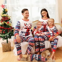 Božićne pidžame za obitelj podudaranje Božićne PJS za obiteljski odmor Lounge setovi Xmas Sleep odjeća