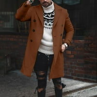 Muška modna jakna jakna jakna od muške dvostruke verzije vunene zimske jakne umjetne tople vunene za