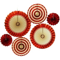 Ayyufe papir ventilatori lagani okrugli cvjetni oblik papira neplažavajuće cvjetne navijače za dom