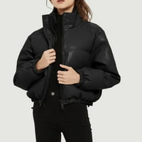 FVWitlyh blezer jakne za žene zimski kaputi za žene flaffy sustavke navratnike pune boje plišane vrhove