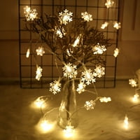 Žica božićna svjetla i 10led uvijek uključena ili treperi božićne pahulje svjetlo svjetlo ukras zimski
