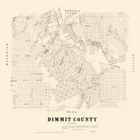 Dimmit County Texas - Walsh - 23. 26. - Matte platno