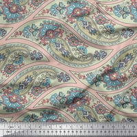 Tkanine tkanine Soimoi pamučne voile, cvjetni i paisley print šiva šipka širokog dvorišta tkanine