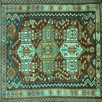 Ahgly Company Zatvoreni pravokutnik Perzijske tirkizne plave tradicionalne prostirke, 8 '10'