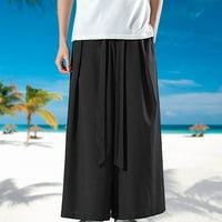 Muške hlače Ljeto Loose Plus size na ledu svile široke pantalone velike pune casual Harlan flare pantalone