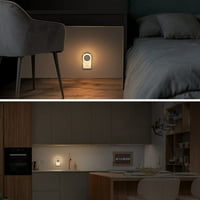 LED noćna svjetlost, noćni lampica utikač u zid sa senzorom sumraka u zoru, automatski uključi i isključuju