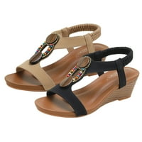 ECZIPVZ cipele za žene Flip Flops za ljetne rinestone boemske sandale sa lukom potpornicom sjajne udobne