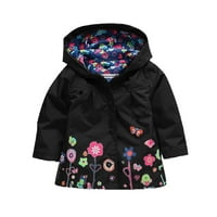 HGW zimski kaputi za djevojke Dječji kaput zimske jakne djevojke s kapuljačom cvijeće otisci mališane