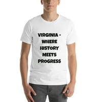 3xl Virginia - gde istorija zadovoljava napredak Fun Style Stil Short pamučna majica majica po nedefiniranim