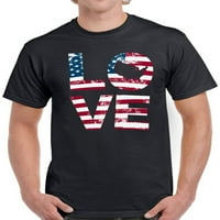 Košulje za muškarce - 4. jula Američka ljubavna grafička patriotska odjeća