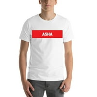 Nedefinirani pokloni S Super Crveni blok Asha Short rukava Pamučna majica