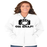 OH Snap Shot Fotografija Fotograf Zip up hoodie muške ženske brine za žene 5x