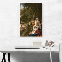 Diana i Callisto Canvas Art Print Jacob Van Loo - Veličina: 26 18