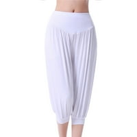 Fanxing Wemens Casual High Struk hlače sa džepovima Harem Loose Capris hlače Ljeto joga hlače za hlače