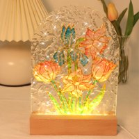 Clears LED svjetla Vodene ploče Akril slikanje cvjetno ploče okoliša, ambijentalna svjetlost spavaće