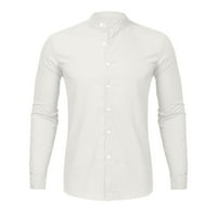 Dugme Solid Fashion Casual Beach Bluza Muška bluza za mušku bluzu za muške košulje dugih rukava