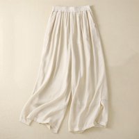 Dianli ženske hlače Elastična natamljena pamučna posteljina prozračna sa džepom Ljeto Slatka domaća