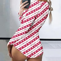 Ecqkame ženske seksi domaća kućna odjeća Bodycon jednodijelni pidžami čišćenje ženskih vintage smiješno