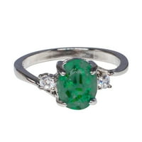 Botrong Exquisite ženski prsten ovalni rez vatrootporni nakit rođendanski poklon bridalni party prsten
