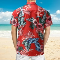 Koaiezne muškarci Proljeće Ljeto Ležerne majice Cvjetno havajska plaža Tropical Tropical Tops Casual