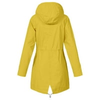 Advoicd jakna Ženska kišna jakna s kapuljačom od kapuljača kapuljača na otvorenom Vjetrootporni ženski