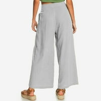 Amtdh Ženske hlače od solidne boje Cleance Compy jogging lagane hlače Dama Radna ležerna plaža Izlazi