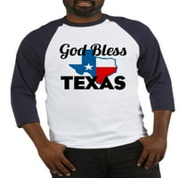 Cafepress - Bog blagoslovi Teksas Baseball Jersey - pamučni bejzbol dres, majica za rukave Raglan