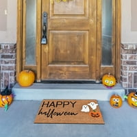 Mrigtriles Halloween Doormat Happy Halloween Početna Dragi ukrasi, unutarnja vanjska smiješna prostirka