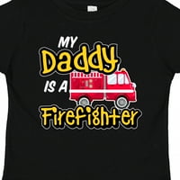 Inktastic Moj tata je vatrogasac sa vatrogasnim poklopcem Toddler Boy ili Majica Toddler