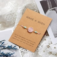 Duhgbne Woven Paper kartica narukvica ručna tkana narukvica Personalizirani nakit