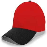 Pacific Headwear Coolporportâ ¢ Mrežna kuka-i petlja Podesiva kapa crveni crni OS