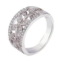 BAZYREY ženski prstenovi za vjenčani vend u titanijumskim prstenom za angažman prsten personalizirano