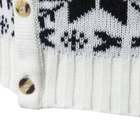 Dugi kardigani za žene džemper koji blokiraju novi džemper Jednosmjerna baza pletena kardigan meka crna