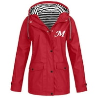 Xinqinghao jakne za žene Žene Ležerne prilike pune boje jakne na otvorenom plus veličina s kapuljačom
