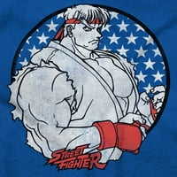 Street Fighter Vintage Video Game Muška grafička majica Tees Brisco Brends M