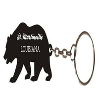 St. Martinville Louisiana Suvenir Metal Bear Privjesak