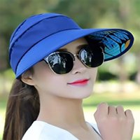 Dame cvjetni ukrasni šešir za sunčanje prozračan sklopivi prazan gornji šešir Ljetni UV zaštitni kapa