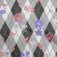 Onuone Rayon siva tkanina Provjeri Argyle cvjetni DIY odjeća za preciziranje tkanine Tkanina od dvorišta