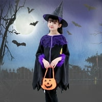 Halloween Kids kostim djevojke performanse ogrtač ogrtač vještica odjeća mala vještica cos mart prerušiti