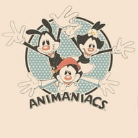 Animaniacs Jazz Hands Muška prirodna prizemna majica-XL