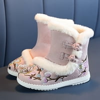 Cipele za dijete Toddler Etničko stil pamučne čizme za GilRS platna cipela tople zimske čizme za snijeg