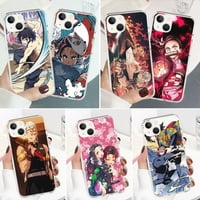 Japanski anime Demon Slayer futrola za iPhone Pro Plus 13PRO 13PRO MA 12PRO 12PRO MA PRO MA XS XR 6S Plus 5C