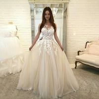 Maxi haljina za žene, ženska modna cvjetna čipka vjenčana elegantna šifon večernja haljina haljina,