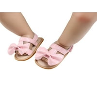 Djevojke za djevojčice PU kožne sandale točkice Bowknot Princess Haljina cipele Neklizajuće novorođenče Prvi šetači 0-18 mjeseci